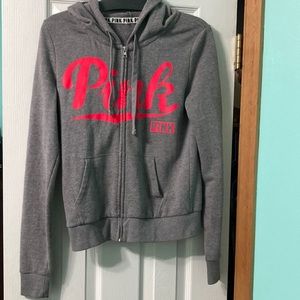 COPY - FINAL SALE❗️Victorias Secret PINK - Gray & Neon Pink Hoodie